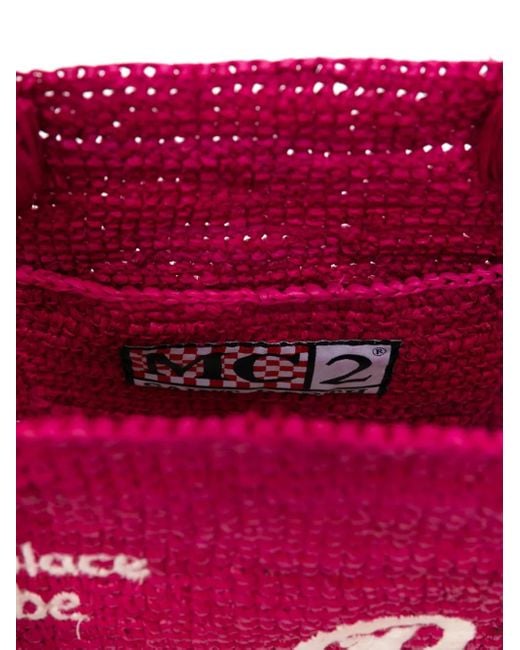 Mc2 Saint Barth Colette Raffia ハンドバッグ Pink