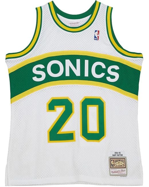 Mitchell & Ness Nba "Supersonics 1994 Gary Payton" Trikot in Green für Herren