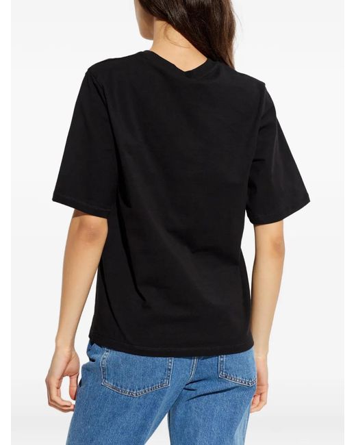 By Malene Birger Black T-Shirt Hedil En Coton