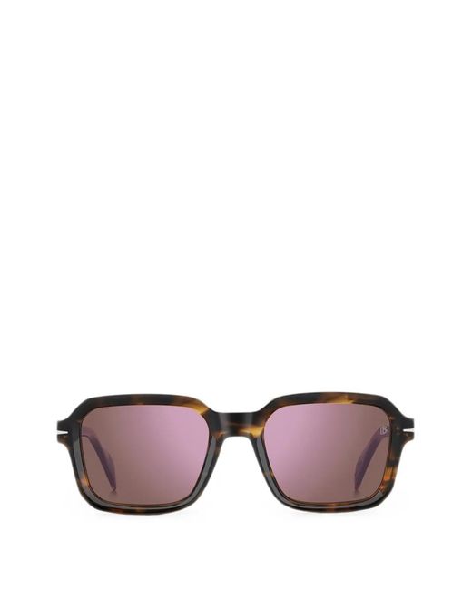 David Beckham Pink Square-Frame Sunglasses for men