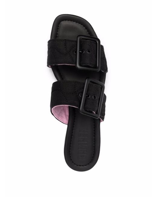 Camper Black Casi Myra Buckle Sandals