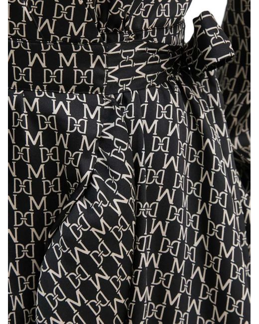 Marciano Black Gemustertes Minikleid Mit Bindegürtel