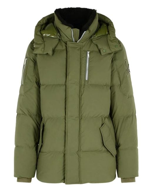 Cappotto Imbottito Everest Con Interno di Moose Knuckles in Green da Uomo