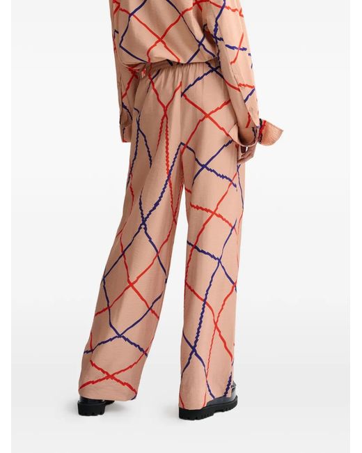 Essentiel Antwerp Pink Drawstring-Fastening Trousers