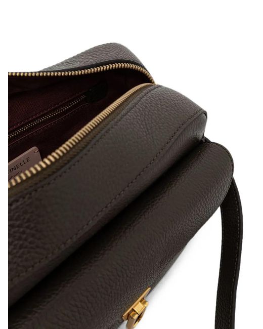 Coccinelle Black Large Beat Leather Shoulder Bag