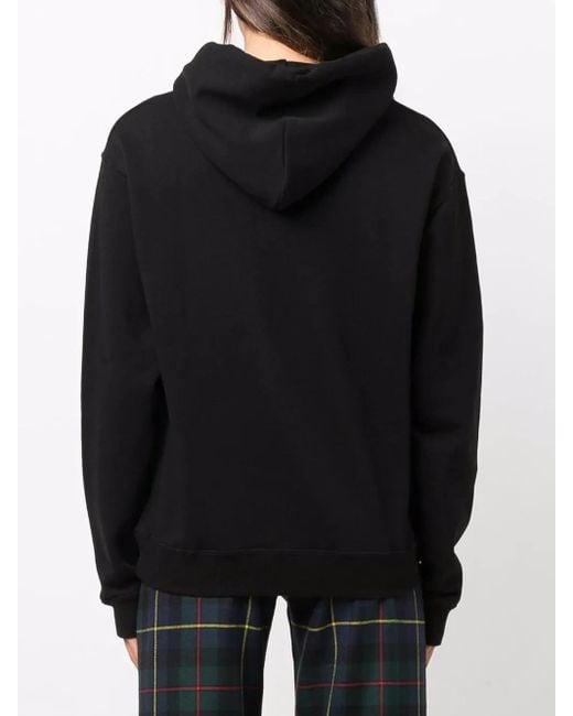Department 5 Black Logo-Print Cotton Hoodie