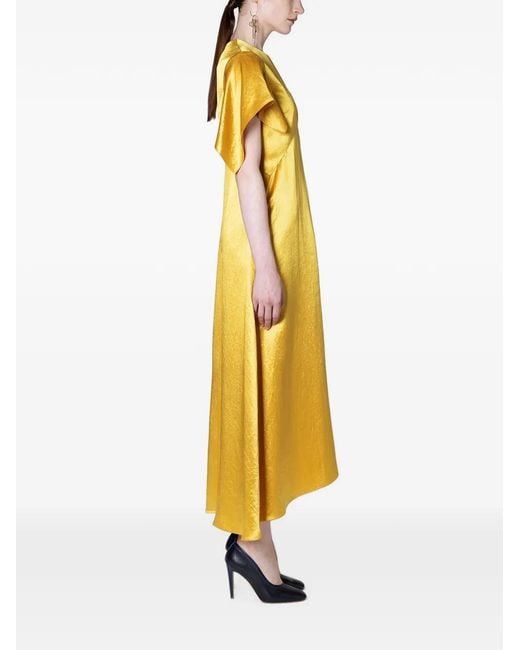 Roksanda Yellow Robe Sola À Mancherons