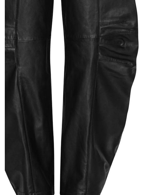 ROTATE BIRGER CHRISTENSEN Blue Pantalon En Cuir