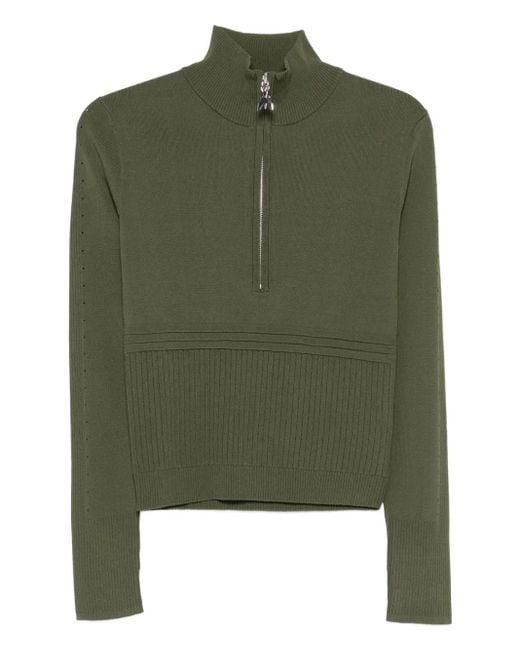 Jersey con cremallera en el cuello Patrizia Pepe de color Green