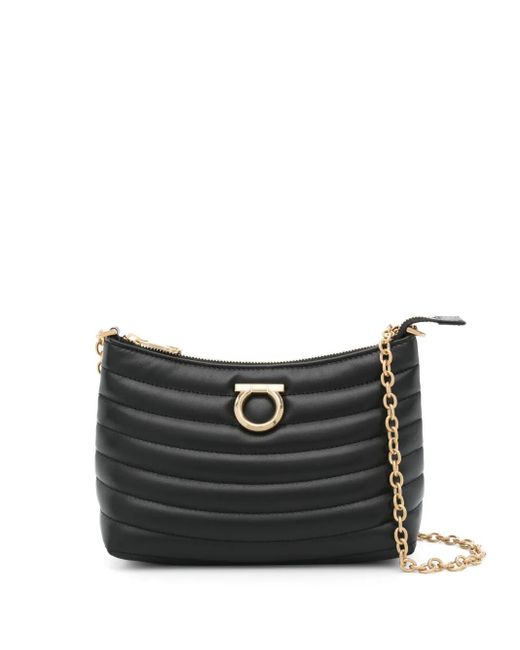 Ferragamo ガンチーニ ショルダーバッグ Black