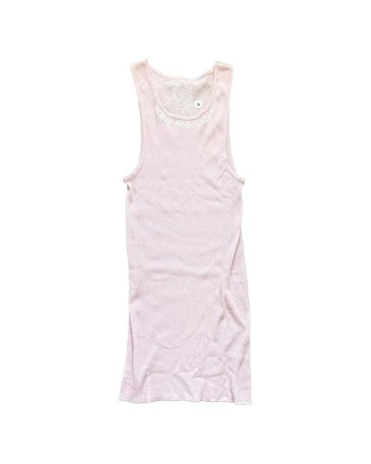 Chrome Hearts Pink Love You Print-Detail Tank Top for men