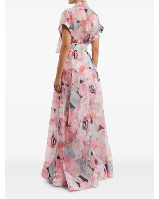 Rebecca Vallance Pink Abendkleid Mit Print