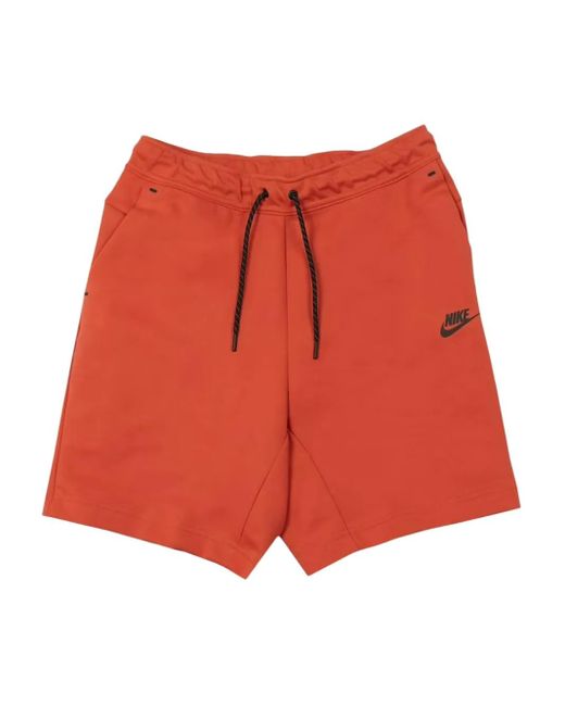 Nike Red Sportswear Tech Frost" Shorts for men