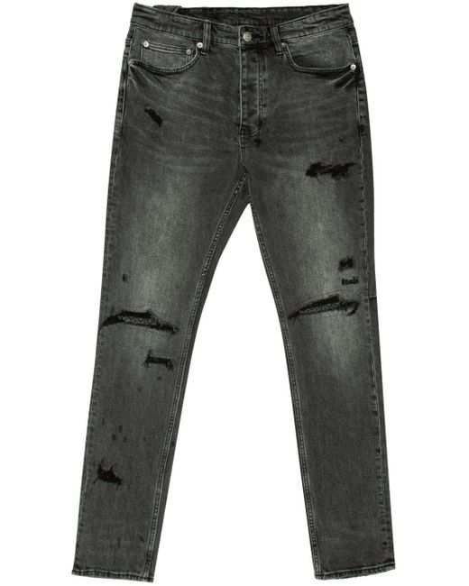 Ksubi Halbhohe Chitch Klassic Slim-Fit-Jeans in Gray für Herren