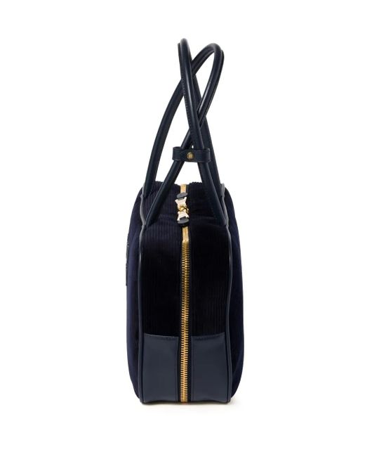 Miu Miu Blue Corduroy Beau Shoulder Bag
