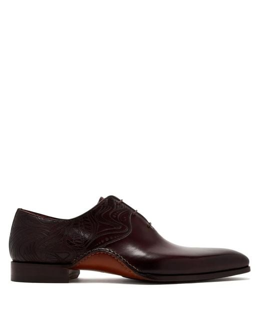 Magnanni Shoes Brown Samos Oxford Shoes for men