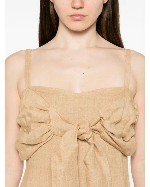 Marella White Vicario Sleeveless Midi Dress