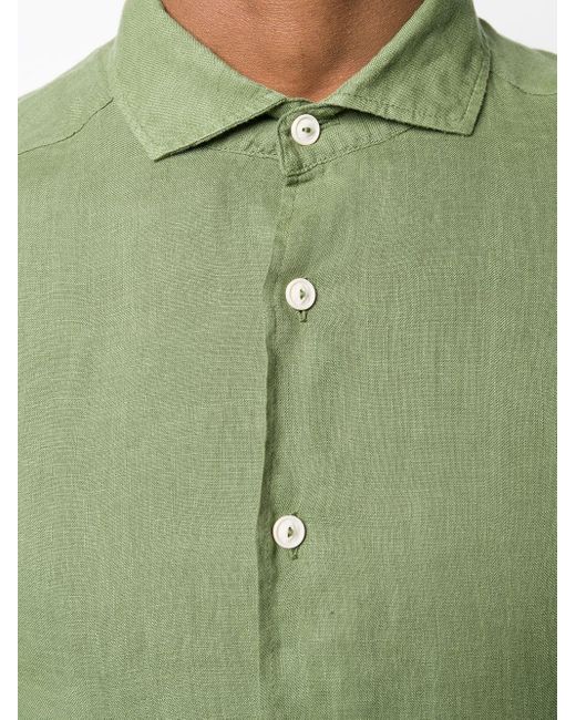 Mc2 Saint Barth Linnen Overhemd in het Green voor heren