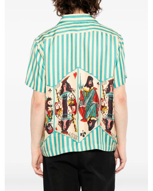 Camicia Royals di Bode in Blue da Uomo
