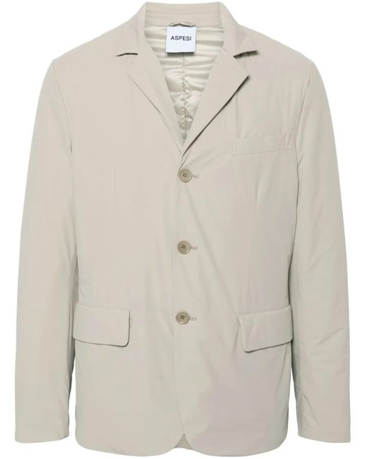 Aspesi White Padded Blazer for men