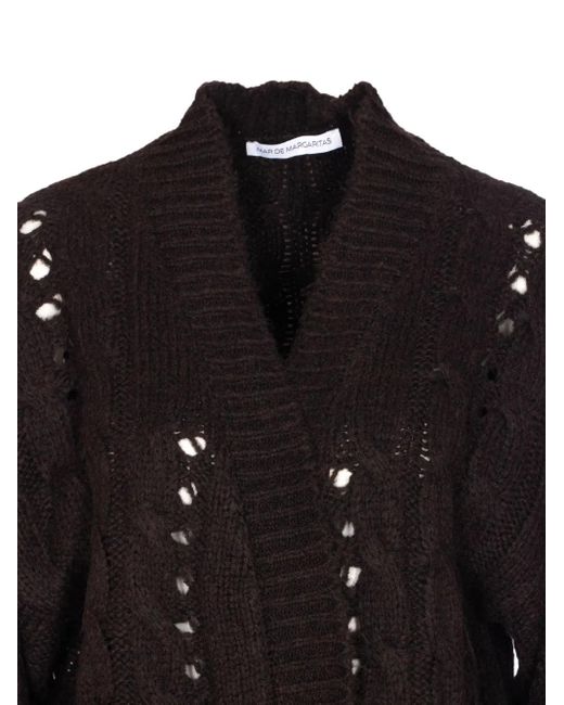 Cardigan En Maille Torsadée Mar De Margaritas en coloris Black