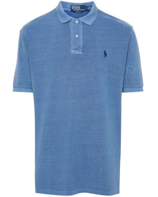 メンズ Polo Ralph Lauren ロゴ ポロシャツ Blue