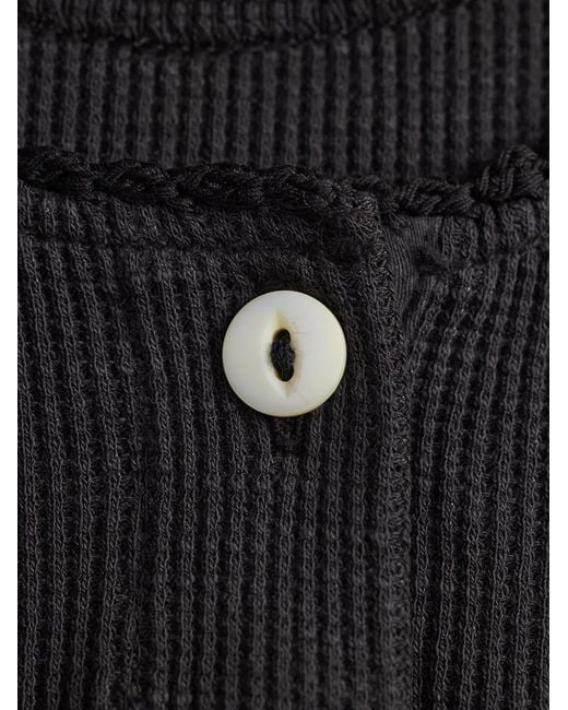 RRL Black Polo À Manches Longues