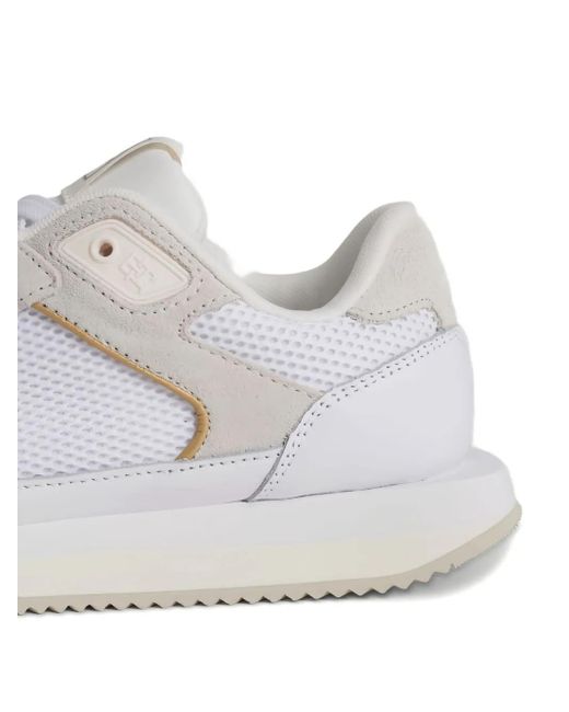 Tommy Hilfiger Suede Fine-cleat Sneakers White