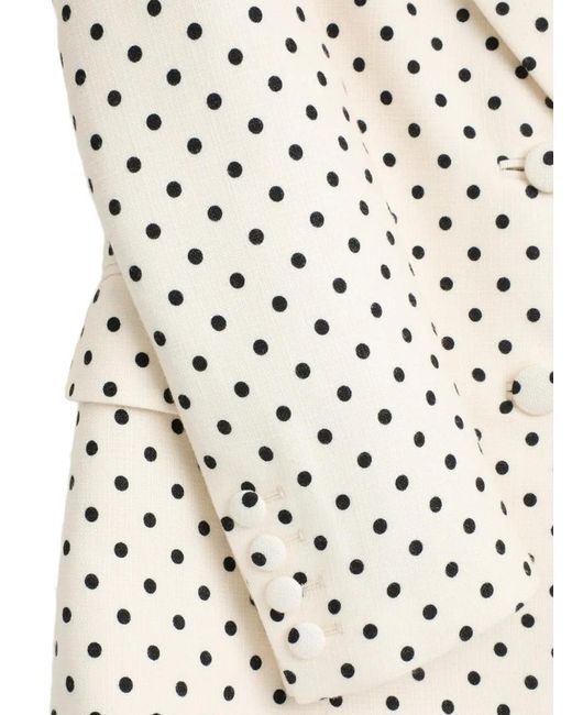 Valentino Garavani White Supergran Plusdepois-Print Blazer