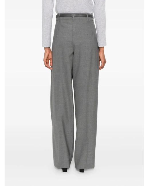 Max Mara ベルテッド パンツ Gray