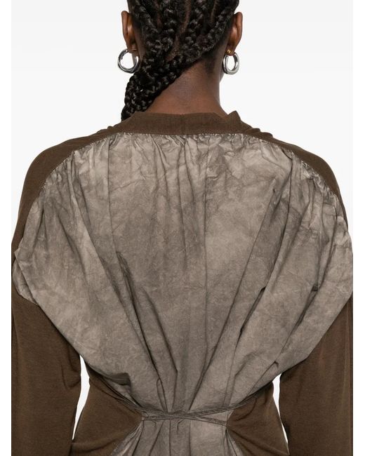 Uma Wang Natural V-Neck Cardigan