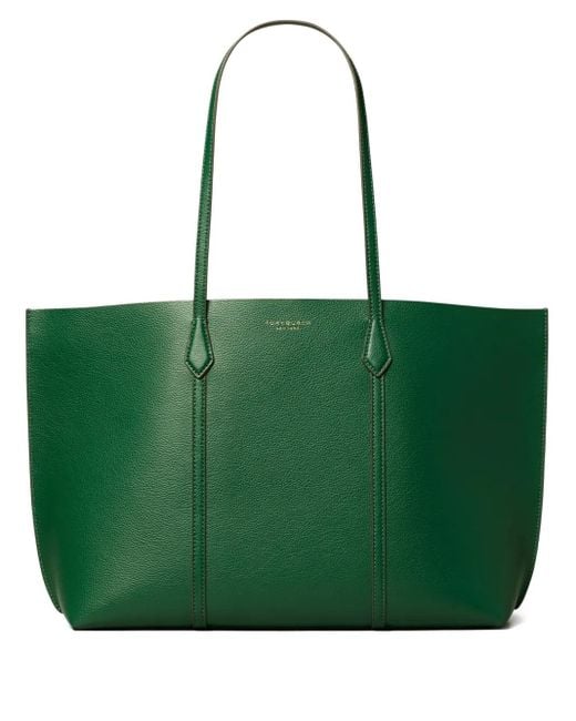 Tory Burch Green Perry Tote Bag