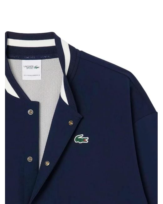 Lacoste Bomberjack Met Geborduurd Logo in het Blue voor heren