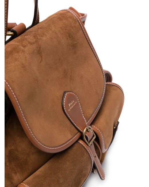 Polo Ralph Lauren Bellport Suede Backpack in Brown | Lyst display picture 2