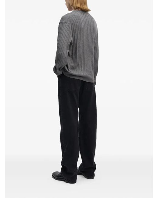 Jersey Con Cuello En V Another Aspect de hombre de color Gray