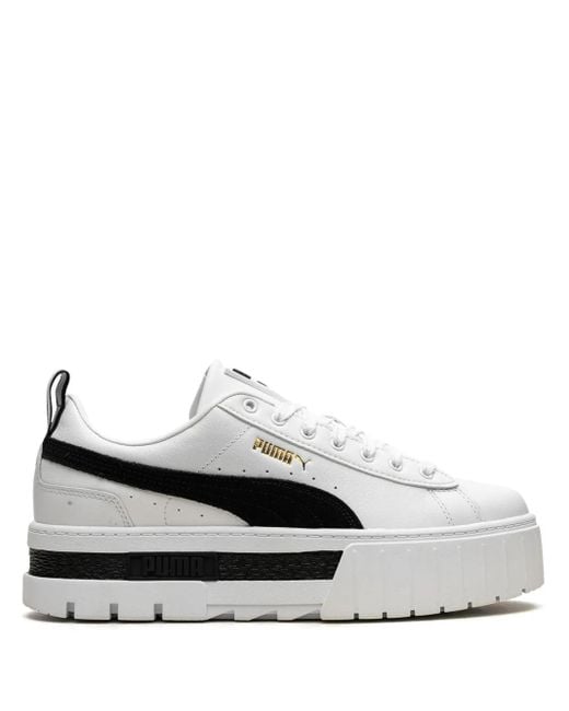 PUMA White Mayze Sneakers