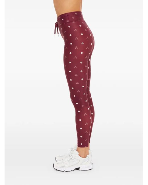 The Upside Red Bandhani-Print Leggings