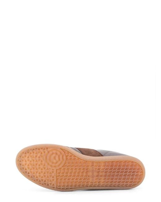 Tod's Brown Suede-Panels Sneakers for men