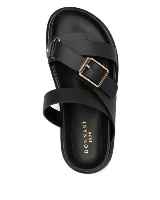 DONNARì Black Sandalen Aus Leder