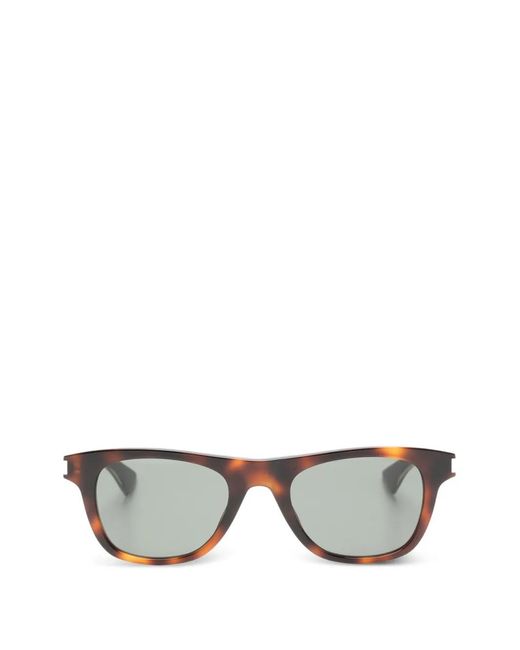 Saint Laurent Gray Lunettes De Vue À Effet Écaille De Tortue