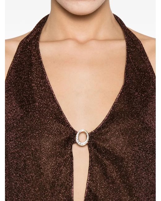 Oseree Brown Lumiere 90S Top
