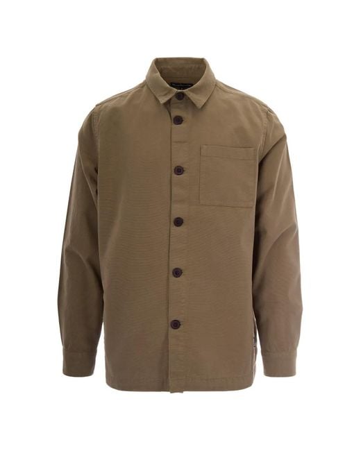 Barbour Brown Button-Up Chest-Pocket Jacket for men