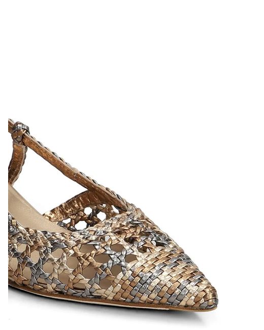 The Seller Natural Woven Slingback Pumps