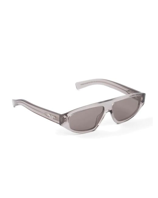 Prada Gray Rectangle-Frame Sunglasses for men