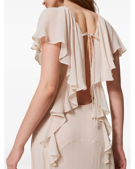 Twinset White Woven Dress