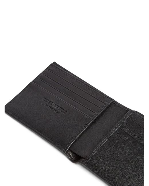 DSquared² Black Heritage Wallet for men