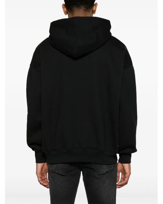 Purple Brand Black X Sky Graphic-Print Hoodie for men