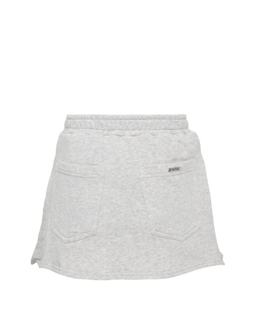 BONBOM White Lantern Mini Skirt