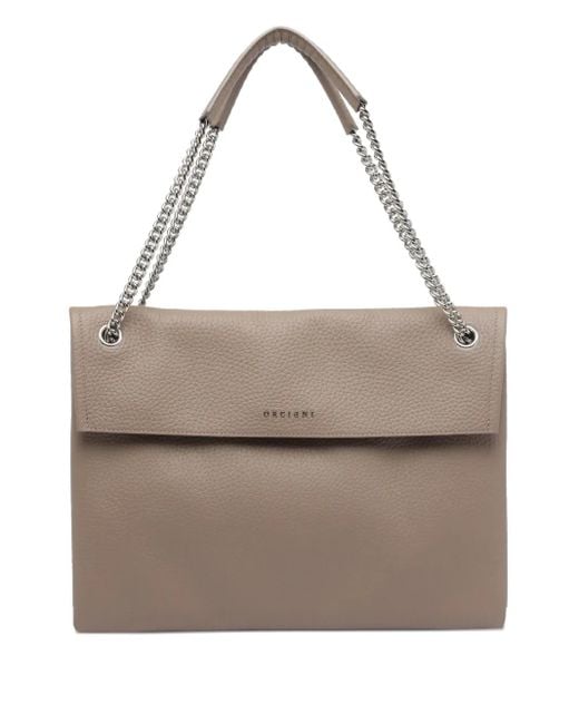 Orciani Natural Venus Soft Midi Shoulder Bag