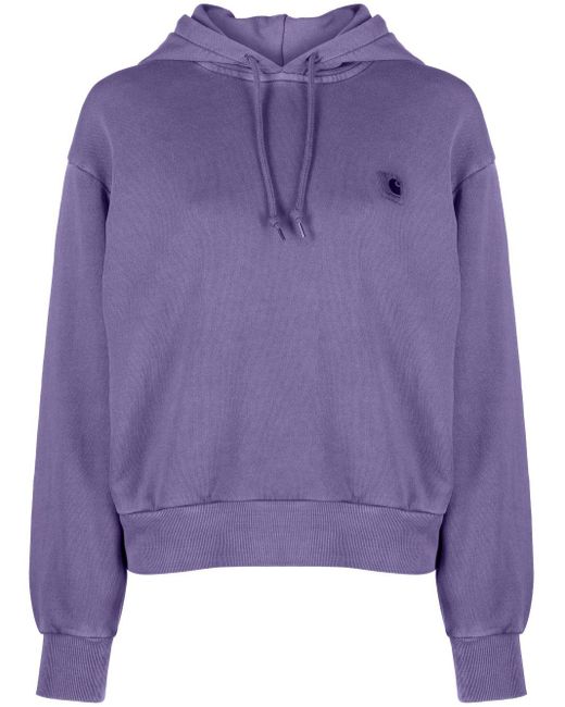 Carhartt WIP Nelson Drop-shoulder Hoodie in Purple | Lyst